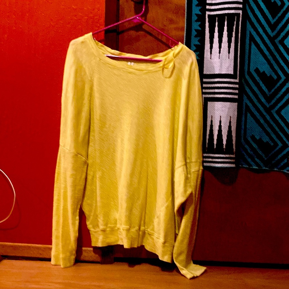 Yellow Anthropologie sweater